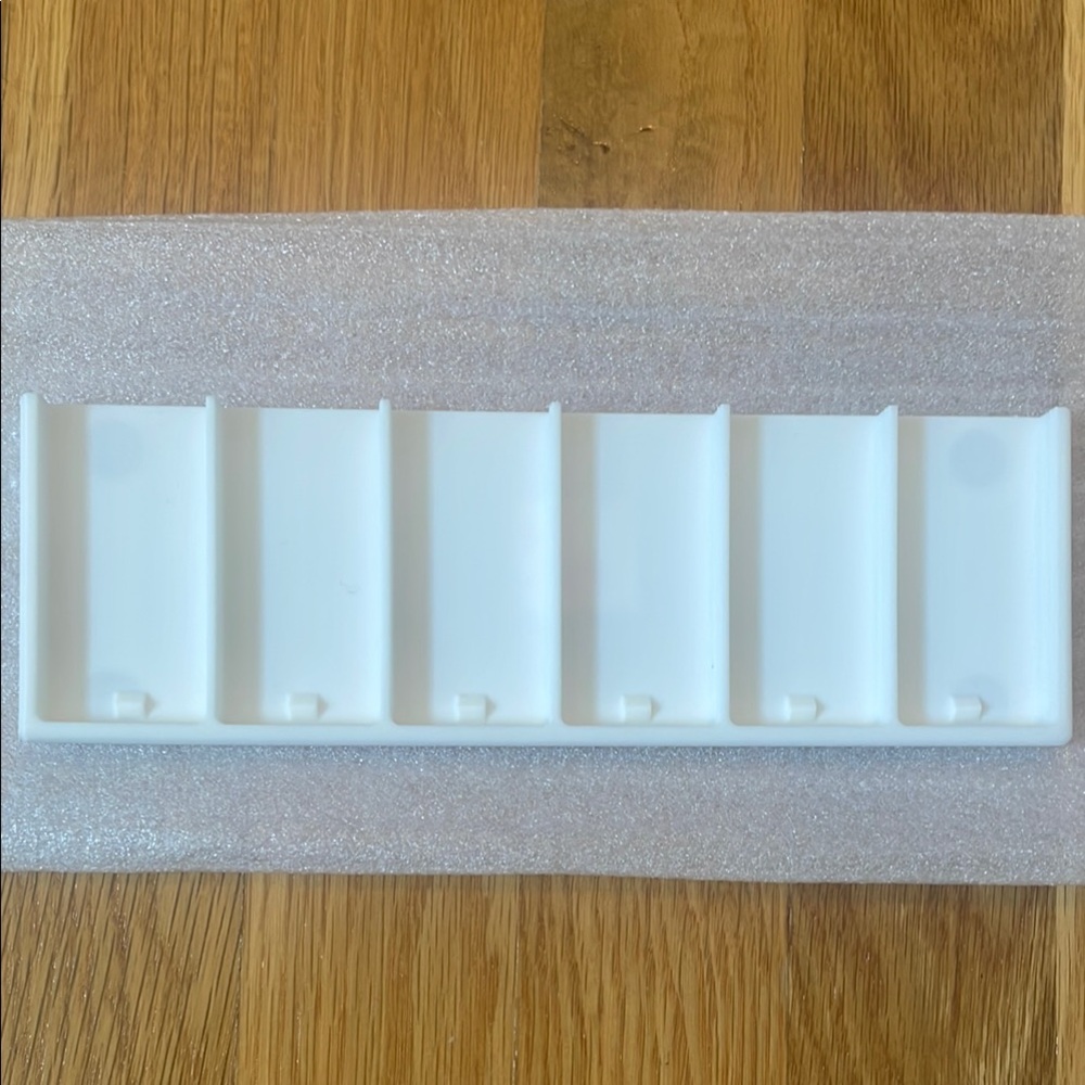 New White Plastic Organizer Tray Holder for Lutron Pico Remotes